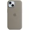 Image de Apple Coque en silicone avec MagSafe pour iPhone 15 - Argile Apple (brand) iPhone 15 - Bon état en occasion ou reconditionné