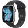 Image de Watch Series 11 (2025) GPS + Cellulaire Boitier de 46mm en Aluminium Gris sidéral avec bracelet sport, Noir - M/L - Excellent état en occasion ou reconditionné