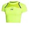 Image de Under Armour Run Anywhere Crop Maillot De Course Femmes-Vert,Noir, Taille M