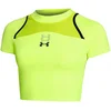 Image de Under Armour Run Anywhere Crop Maillot De Course Femmes-Vert,Noir, Taille XL