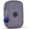 Image de Trousse Rectangulaire À Fermeture Zippée Kipling 21 Cm Chiné Gris / Rose / Foncé / Bleu