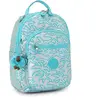 Image de Sac À Dos Seoul S 35 Cm Motif Feuilles Kipling 14 L Bleu Clair