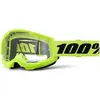 Image de Masque moto cross enfant 100% Strata 2 Jaune TU 50031-00010