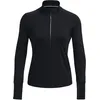 Image de Under Armour Qualifier Run Half-Zip Haut Manches Longues Femmes-Noir, Taille XS