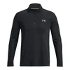 Image de Under Armour Seamless Stride 1/4 Zip Haut Manches Longues Hommes-Noir, Taille S