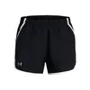 Image de Under Armour Fly By 3in Short de running Femmes - noir, blanc, Taille L