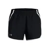 Image de Under Armour Fly By 3in Short de running Femmes - noir, blanc, Taille M