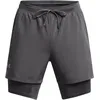 Image de Under Armour Launch 5in 2in1 Short de running Hommes-gris foncé, gris foncé, Taille L