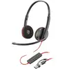 Image de Poly Micro-casque Blackwire 3215 monaural USB-C + connexion 3,5 mm + adaptateur USB-C/A - Excellent état en occasion ou reconditionné