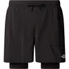 Image de The North Face Sunriser 2in1 6in Short De Running Hommes-Noir, Taille XS