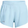 Image de Under Armour Fly By 3in Short de running Femmes - bleu, Taille L