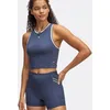 Image de Under Armour Run 96 Débardeur Tank Top Femmes-Bleu Foncé,Blanc, Taille L