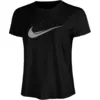Image de Nike Swoosh Maillot De Course Femmes-Noir, Taille L