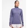 Image de Nike Pacer 1/4 Zip Haut Manches Longues Femmes-Bleu Gris, Taille XL