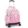 Image de Sac À Dos À Roulettes Fille 4 Roues 360 Kipling New Zea Kipling Rose