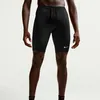 Image de Nike Stride Half Collant de course Hommes - noir, argent, Taille M