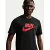 Image de Nike Run Swoosh Maillot de course Hommes - noir, rouge, Taille S
