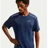 Image de Nike Miler Maillot de course Hommes - bleu foncé, argent, Taille S