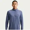 Image de Nike Stride Half-Zip Maillot de course Hommes - bleu gris, argent, Taille S