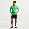 Image de Nike Stride Half-Zip Maillot de course Hommes - vert, argent, Taille M
