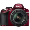 Image de Reflex D3200 - Rouge + Nikon Nikkor AF-S DX 18-55mm f/3.5-5.6G VR f/3.5-5.6 en occasion ou reconditionné