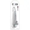 Image de Gode XXL avec testicules 25,4 cm King Cock Clear