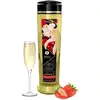 Image de Huile de massage érotique Vin pétillant à la fraise Shunga 240 ml
