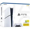 Image de Console Ps5 Slim édition blanche (1 To)   Châssis E   Version avec lecteur   1 manette Dualsense