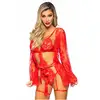 Image de Body & Déshabillé 86123 Dentelle Cils Rouges