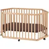 Image de Parc Bébé Pliable Bois Naturel