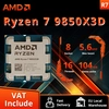 Image de Processeur AMD Ryzen 7 9850X3D 8 coeurs 16 threads 120W Socket AM5 DDR5 4,7 GHz L3=96M 4NM R7 9850X3D sans refroidisseur