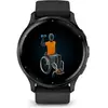 Image de Montre connectée en acier inoxydable avec boîtier et bracelet en silicone Garmin Venu® 3 45 mm Noir TU 010-02784-01