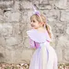 Image de Déguisement Enfant   Robe De Princesse Licorne Avec Ailes Rose