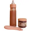 Image de Box Mon Premier Petit Pot Lait Et Petit Pot Céréales Pour Poupée Marron, Rose