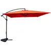 Image de Parasol déporté carré 3x3m en aluminium - SOLENZARA