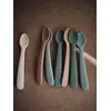 Image de Lot de 2 cuillères 1er âge en silicone beige + vert