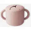 Image de Tasse à goûter en silicone rose blush