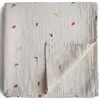 Image de Maxi Lange En Coton Bio Ecru, Jaune, Rouge