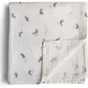 Image de Maxi Lange En Coton Bio Bleu, Blanc