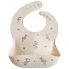 Image de Bavoir À Poche En Silicone Rainbows Blanc Cassé, Rose, Vert