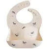 Image de Bavoir À Poche En Silicone Rainbows Blanc Cassé, Bleu