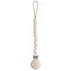 Image de Attache Sucette En Silicone Ecru