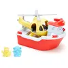 Image de Bateau De Sauvetage Et Hélicoptère   Jouet 2 En 1 En Plastique Recyclé Multicolor