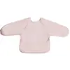 Image de Bavoir Bébé Manches Longues Imperméable   Protection Repas Avec Poche Récupératrice Rose
