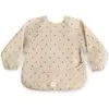Image de Bavoir Bébé À Manches Longues Imperméable   Protection Repas Et Activités Sans Taches Ecru, Rouge, Vert