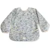 Image de Bavoir Bébé À Manches Longues Imperméable   Protection Repas Et Activités Sans Taches Bleu, Écru