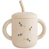 Image de Tasse À Paille Bees Ecru, Jaune, Noir