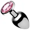 Image de Plug Anal Métal Bijou Pink Gem Medium