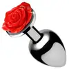 Image de Plug Anal Métal Bijou Red Rose Medium