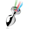 Image de Plug anal métal lumineux Light Up medium